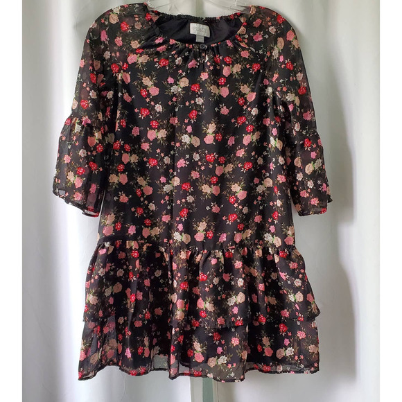 The Children's Place Floral Girl dress L 10 / 12 - Picture 1 of 7